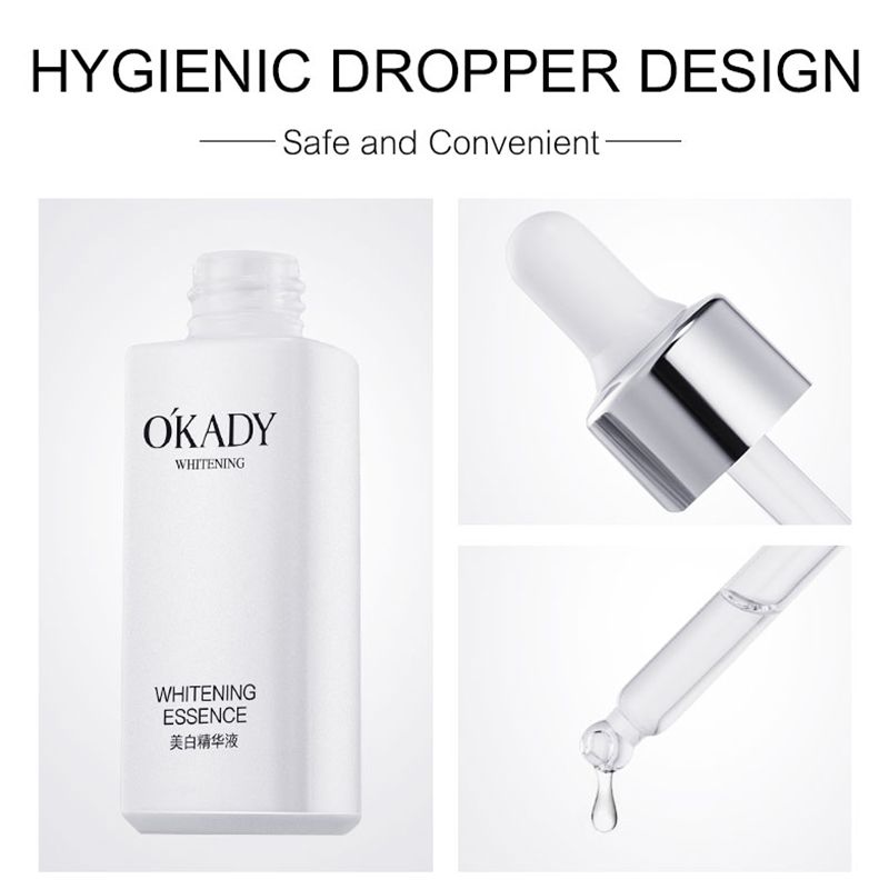 OKADY Whitening and Anti-wrinkle Essence Liquid, Collagen for Tightening and Reducing Fine Lines, Moisturizing, Brightening, Removing Dark Circles, Whitening Essence,30ML