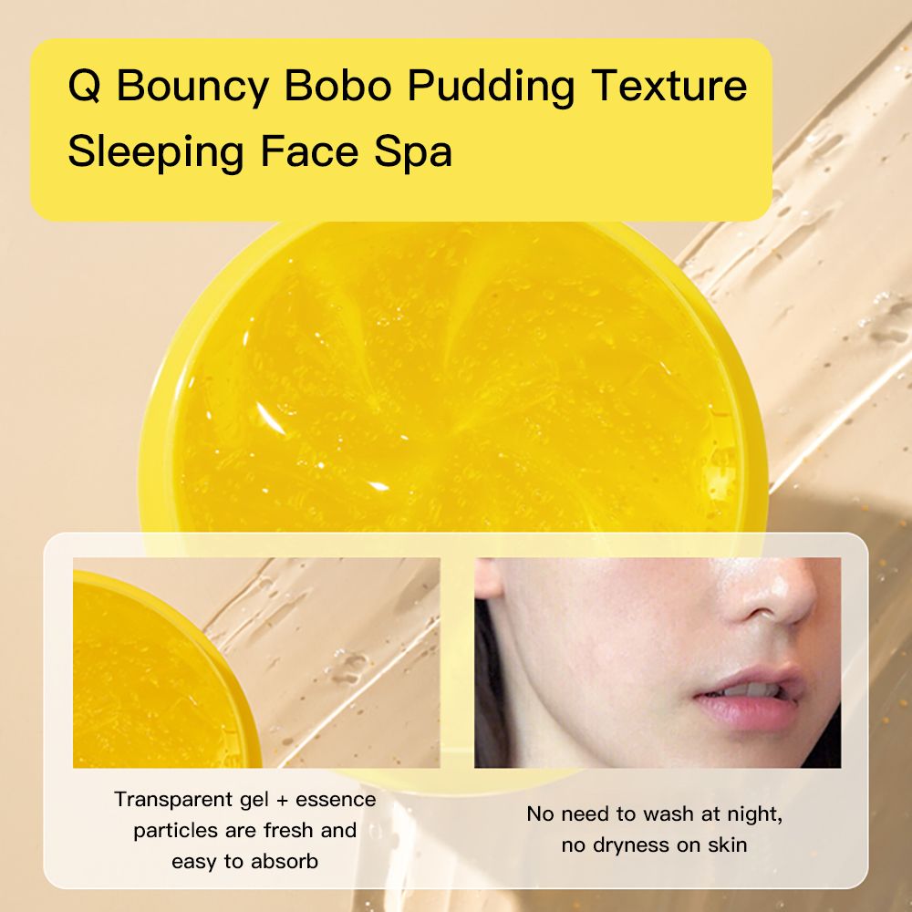 O'KADY Lemon Vitamin C Sleep Essence Mask，Vitamin C Facial Mask Sheet Pores Moisturizing Oil-Control Anti-Aging Replenishment Face Care Skin Care