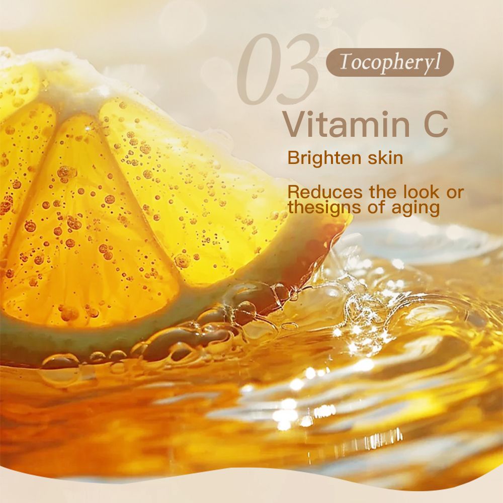 O'KADY Lemon Vitamin C Sleep Essence Mask，Vitamin C Facial Mask Sheet Pores Moisturizing Oil-Control Anti-Aging Replenishment Face Care Skin Care