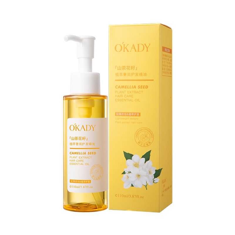 O'KADY Luxury Moisturizing Hair Oil Extracted from Pu'er Tea Seed Oil，Essential Oil Hair Growth Oils Pure Natural 30ML Hair Essential Oils For Nourish Shiny Hair Healthy Hair Care110ML