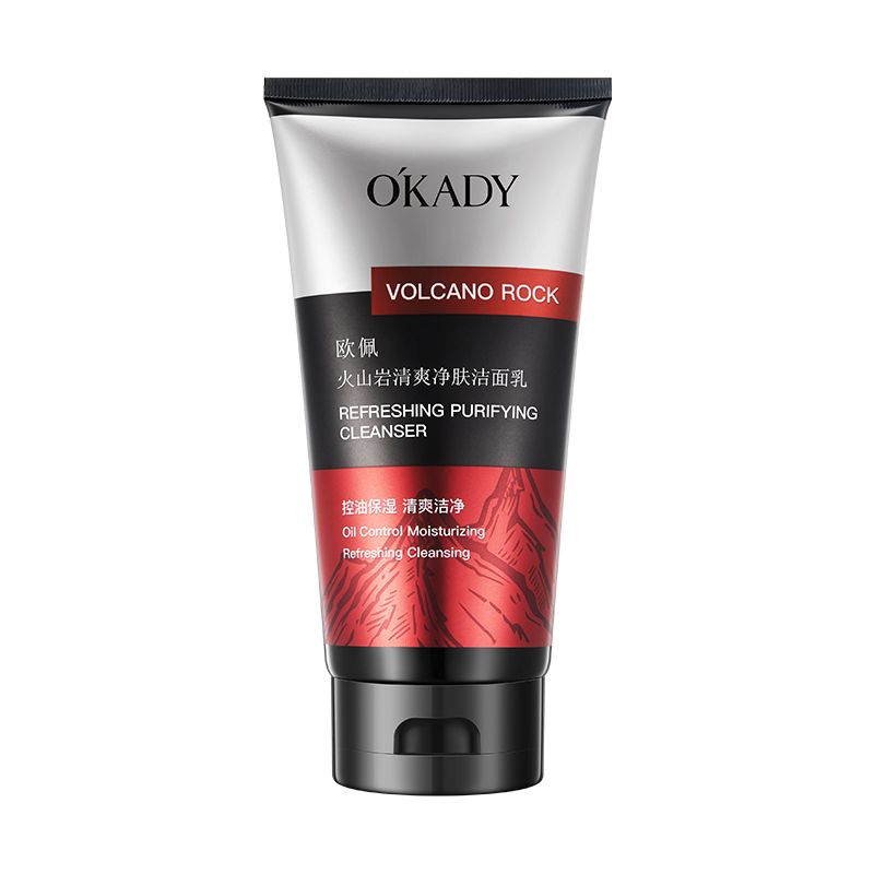 O'KADY Volcanic Rock Refreshing and Gentle Skin-Cleansing ,All-in-One Facial Cleanser for Men Skin Care Cleaner Shrink Pore Deep Cleaning Care Skin Rejuvenation moisturizing Face Wash Oil Control as