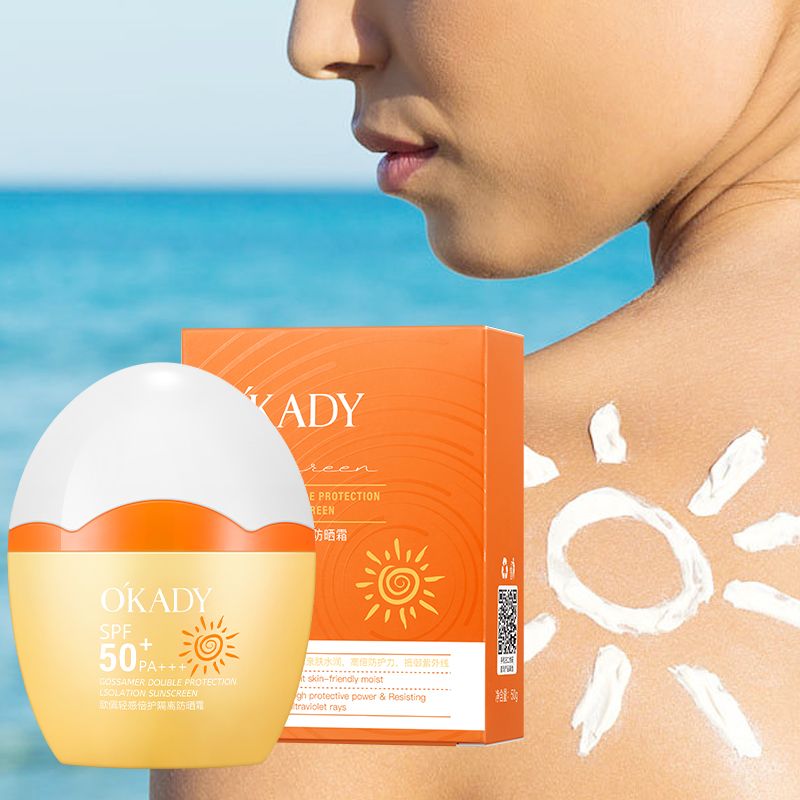 O'KADY Light Sensation Protective Isolation Sunscreen SPF50+ PA+++,Anti-aging And Moisture Sun Cream Sun Protection SunScreen