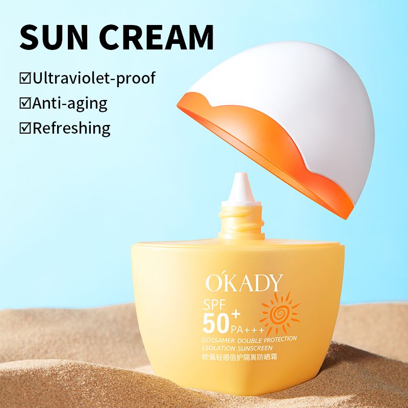 O'KADY Light Sensation Protective Isolation Sunscreen SPF50+ PA+++,Anti-aging And Moisture Sun Cream Sun Protection SunScreen