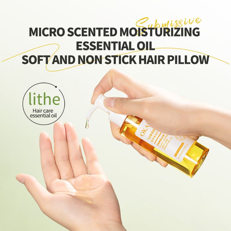 O'KADY Luxury Moisturizing Hair Oil Extracted from Pu'er Tea Seed Oil，Essential Oil Hair Growth Oils Pure Natural 30ML Hair Essential Oils For Nourish Shiny Hair Healthy Hair Care110ML