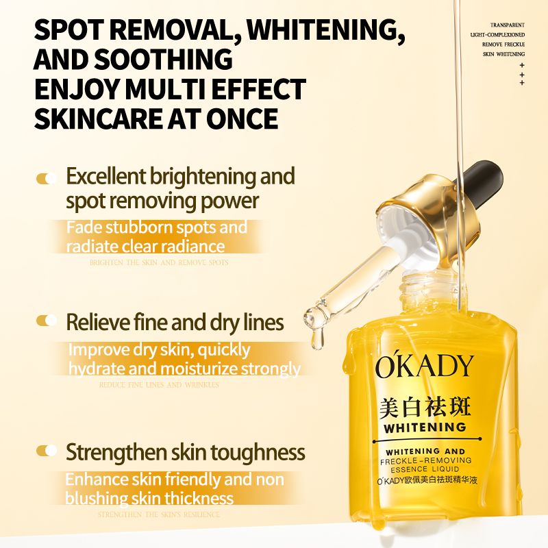 O'KADY Whitening and Spot-Reducing Essence Lotion，Dark Knuckle Whitening Serum, Vitamin C, and Niacinamide Based , Fades Melanin, Whitening and Brightening Serum