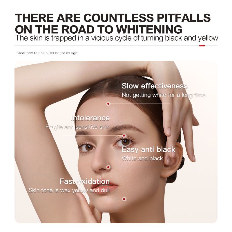 O'KADY Whitening and Anti-Pigmentation Essence Liquid，Brightening Face Serum + Niacinamide, with Intensive Hydration, Anti oxidation , Skin Brightening, whitening Black Spots and Nourishing 40ML