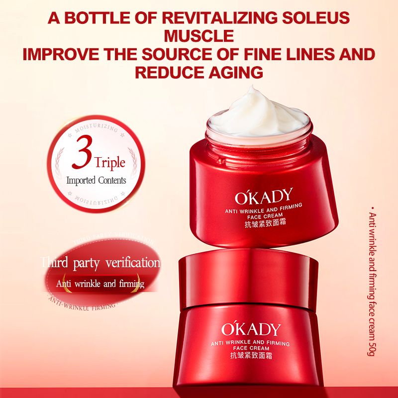 OKADY Anti-Wrinkle Firming Cream for Face Cream Pigments Dark Spots Removal Firming Facial Cream Lightening Skin Care Products Beauty Health