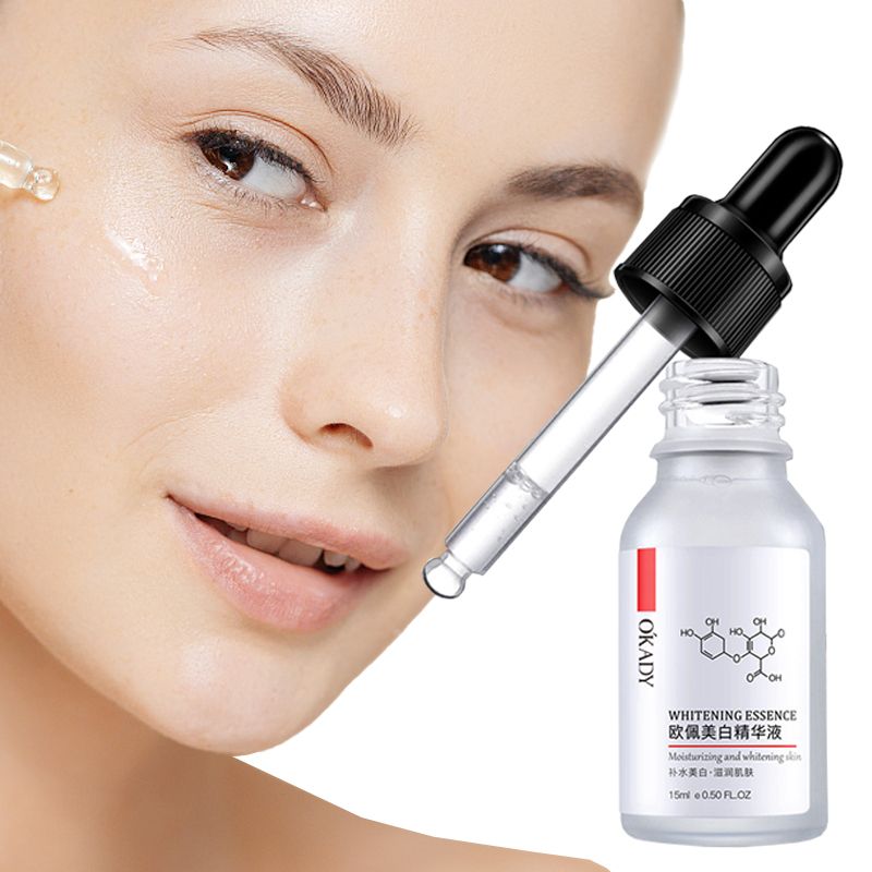 OKADY Intensive Whitening Serum,Whitening and moisturizing essence lotion is suitable for face and eye area and contains hyaluronic acid.Nicotinamide Facial Essence Liquid,Improves Skin Tone 30ML
