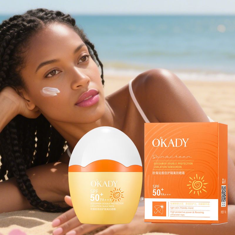 O'KADY Light Sensation Protective Isolation Sunscreen SPF50+ PA+++,Anti-aging And Moisture Sun Cream Sun Protection SunScreen