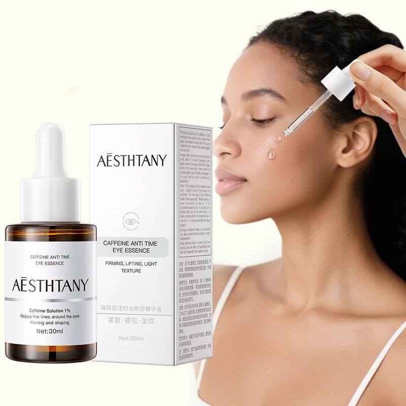 OKADY AESTHTANY Caffeine Anti-Aging Eye Serum，Anti Wrinkle Eye Serum Firming Lifting Remove Dark Circles Eye Bags Puffiness Moisturizing Whitening Eye Care30ML