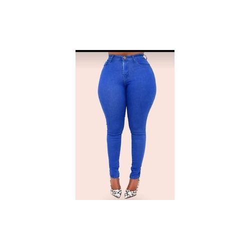 BLUE Ladies Jeans Elastic Trousers