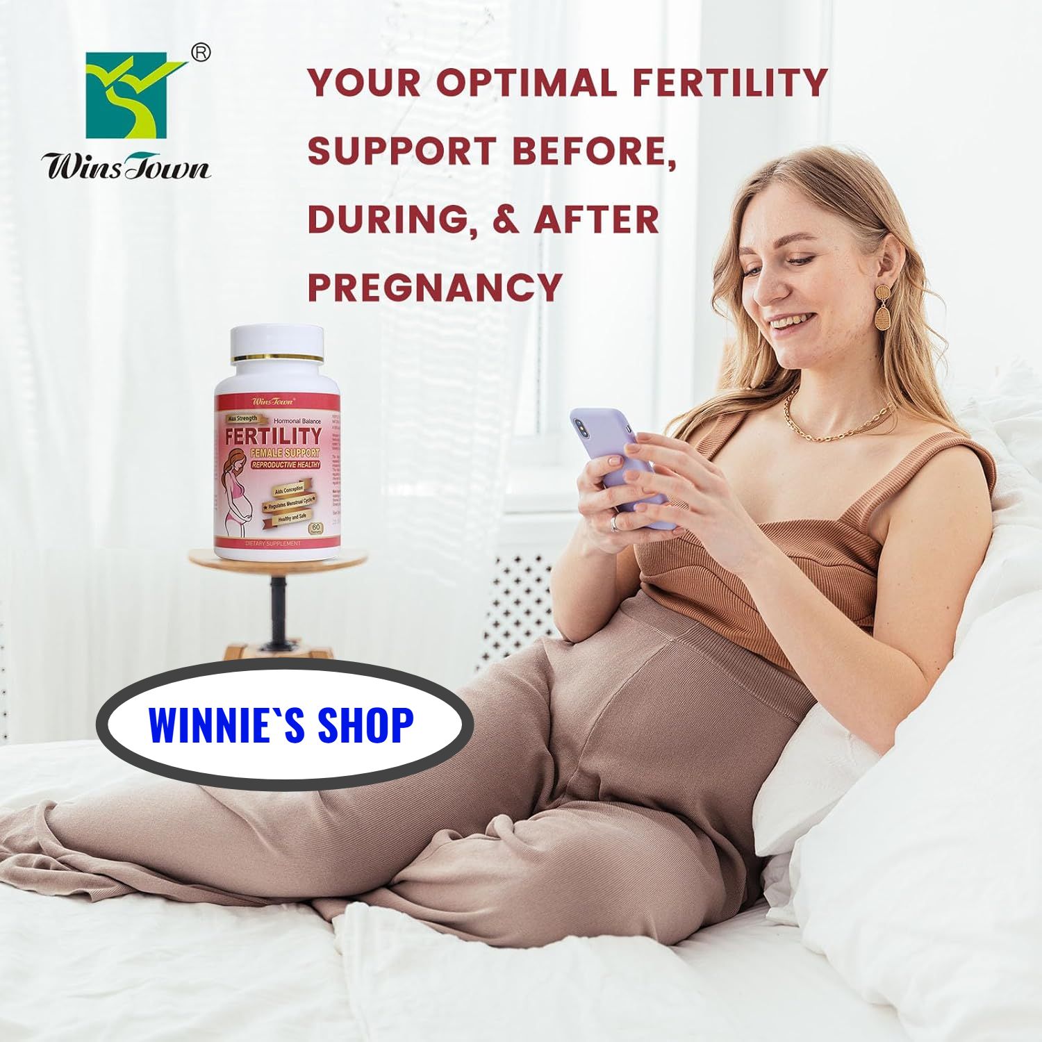 FERTILITY FEMALE SUPPORT REPRODUCTIVE HEALTH; AIDS CONCEPTION; REGULATES MENSTRUAL CYCLE ; HEALTHY AND SAFE TABLETS