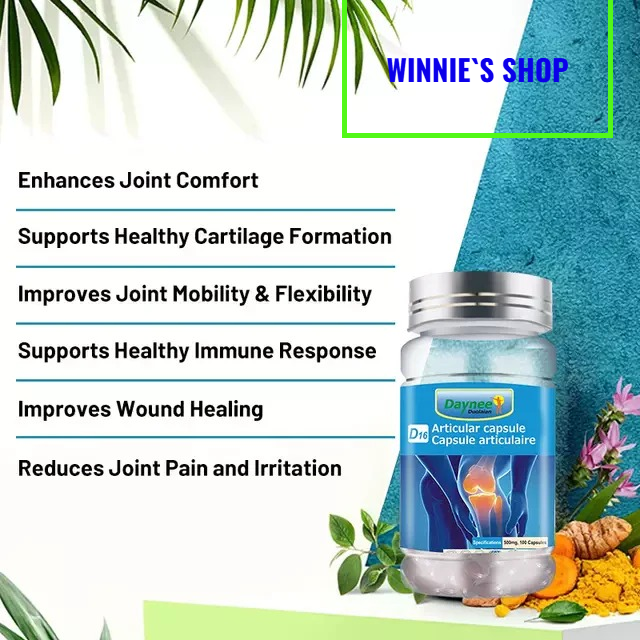 Daynee Articular Capsule Dietary Supplement - 100 Capsule reduces bone pains, relieves joint pains, enhances joint comfort, reduces joint swelling, supports healthy cartilage formation