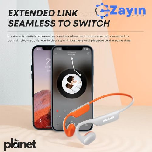 Amaya ASP01 Wireless Sport Bone Conduction Earphones Neckband Headphones Waterproof with Stereo Sound
