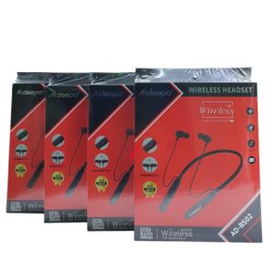 Aldeepo Necklace earphones Bluetooth neckband AD-BS02 Magnetic Wireless Sports Neckband - Black