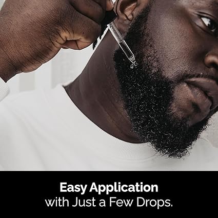 Beard Growth Oil – Grows, Moisturizes, Softens & Thickens Beard & Moustache – Natural Oils For Stronger, Healthier Facial Hair - Pairs Well With Derma Roller & Minoxidil