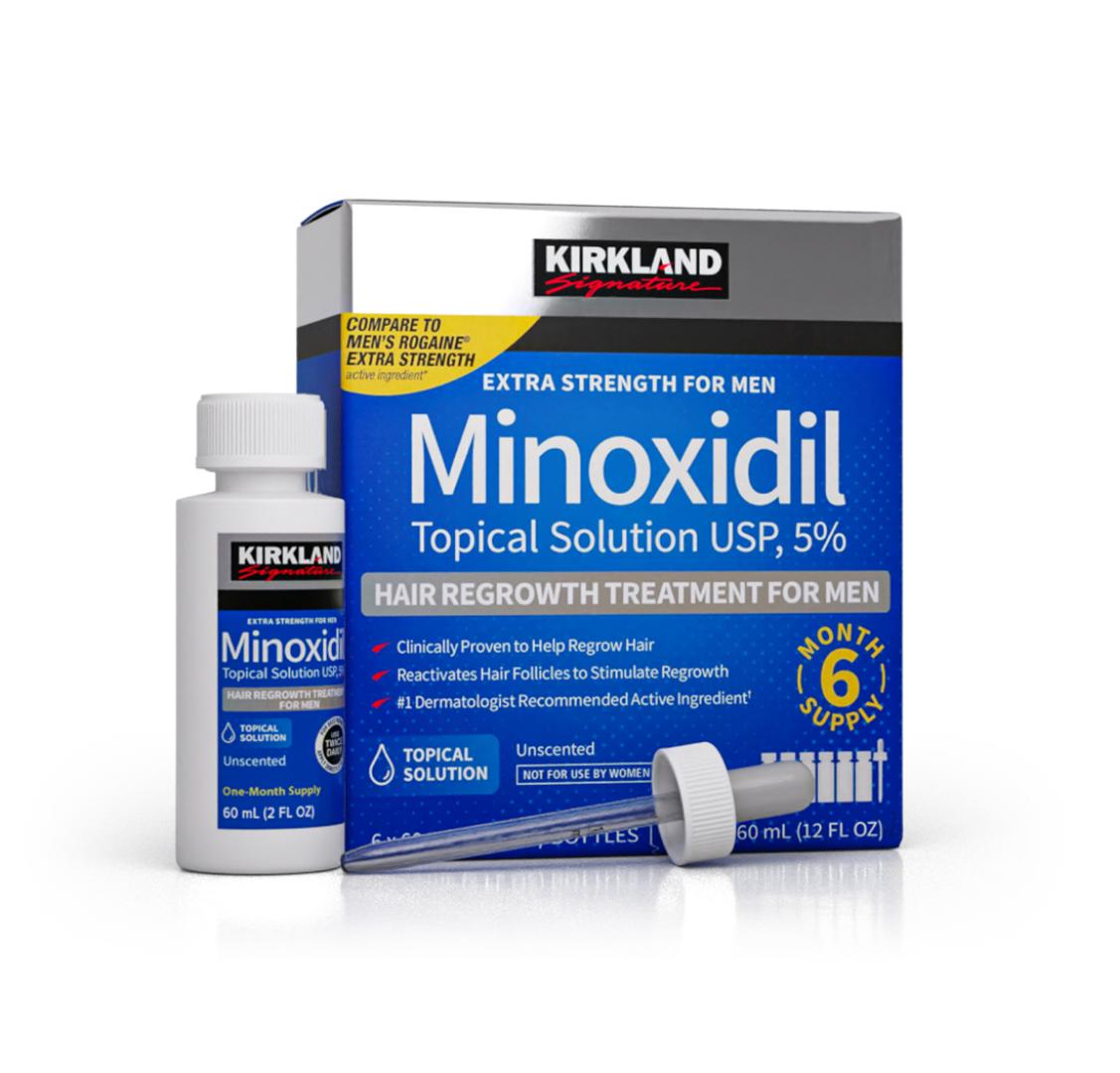 Minoxidil 5% Hair Regrowth Treatment 1 Month Beard & Hair Growth Solution For Men