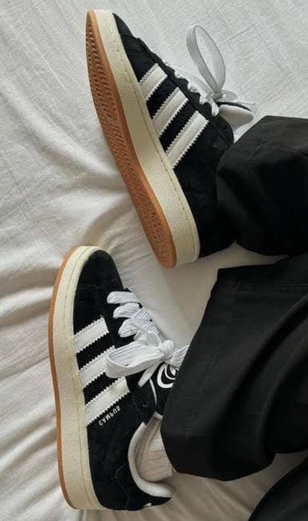 Campus Black White Gum Grade Sneaker for men and women