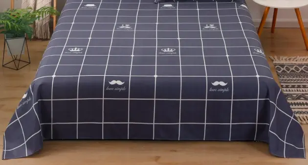 Double bedding, washed cotton sheets, all season universal single sheet, 160 * 230cm