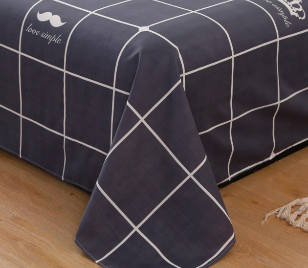 Double bedding, washed cotton sheets, all season universal single sheet, 160 * 230cm