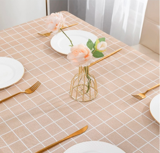 Table tablecloth, non washable, environmentally friendly, thickened, waterproof, oil resistant, heat-resistant, non washable, rectangular, simple and versatile PVC tea table cloth