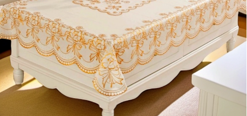 New waterproof, oil proof, and heat-resistant tea table tablecloth, non washable rectangular dining table cloth, suitable for home living room light luxury, new wallpaper,90*140cm