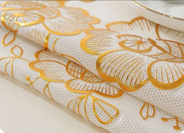 New waterproof, oil proof, and heat-resistant tea table tablecloth, non washable rectangular dining table cloth, suitable for home living room light luxury, new wallpaper,90*140cm