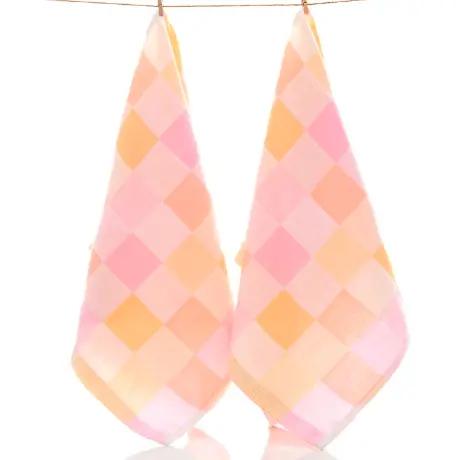 Small towel made of pure cotton, children's kindergarten hand towel, double-layer gauze, 2pcs