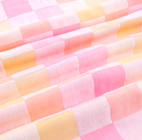 Small towel made of pure cotton, children's kindergarten hand towel, double-layer gauze, 2pcs