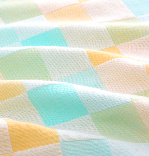 Small towel made of pure cotton, children's kindergarten hand towel, double-layer gauze, 2pcs