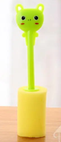 Cup brush, sponge plastic handle for cup cleaning, kitchen and daily use brush，1pc