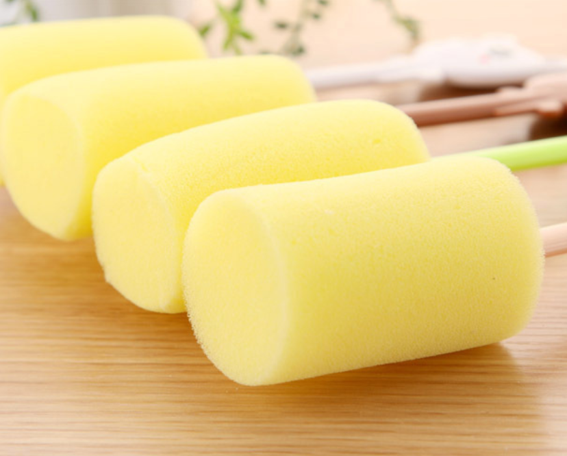 Cup brush, sponge plastic handle for cup cleaning, kitchen and daily use brush，1pc
