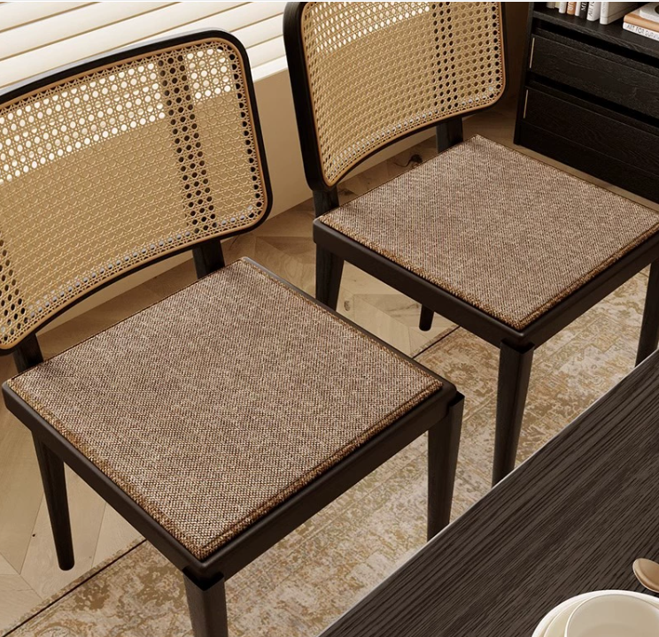 Ice silk  dining seat cushion, non slip seat cushion, breathable summer seat cushion, wooden cool seat cushion