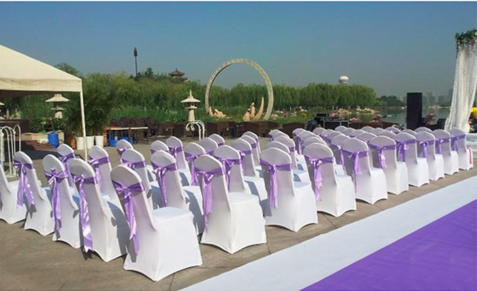 6pcs,Solid color elastic chair cover, hotel banquet chair cover, all inclusive dust-proof wedding one-piece stool cover, chair cover in multiple colors