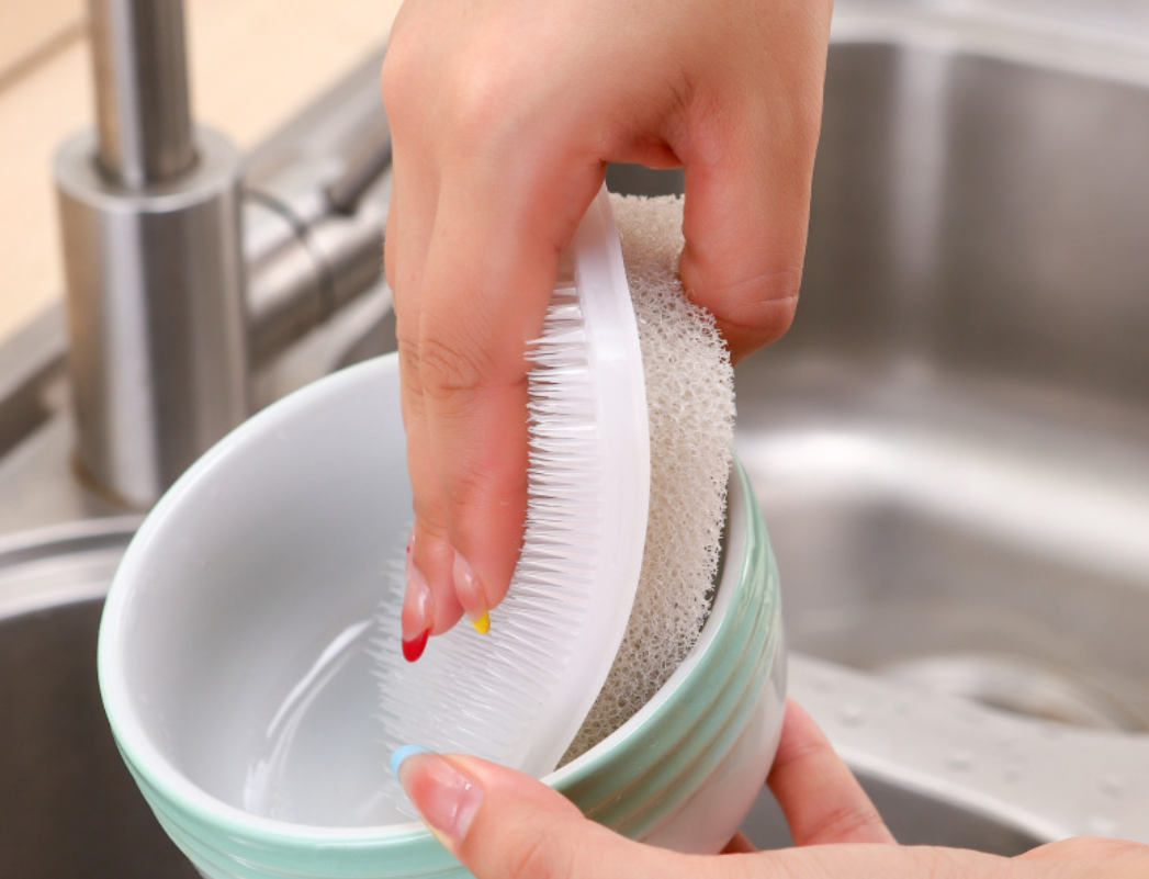 Fruit and vegetable brush, kitchen multifunctional bendable vegetable and fruit cleaning brush, household vegetable washing brush