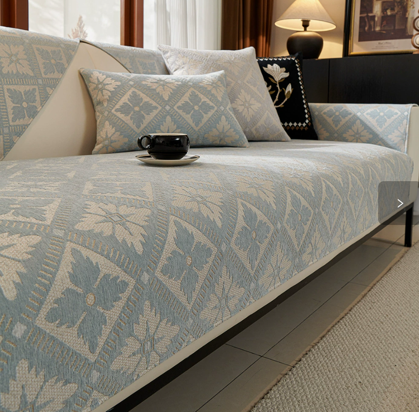 French high-end sofa cushion, suitable for all seasons, new modern Chenier non slip sofa cushion, sofa cover cloth