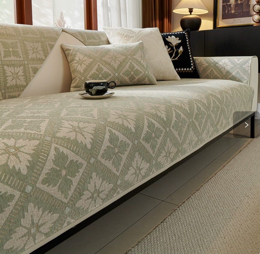 French high-end sofa cushion, suitable for all seasons, new modern Chenier non slip sofa cushion, sofa cover cloth