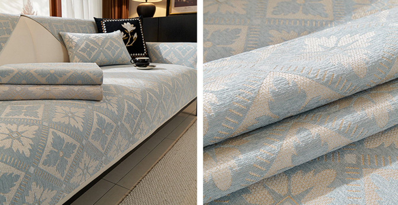 French high-end sofa cushion, suitable for all seasons, new modern Chenier non slip sofa cushion, sofa cover cloth