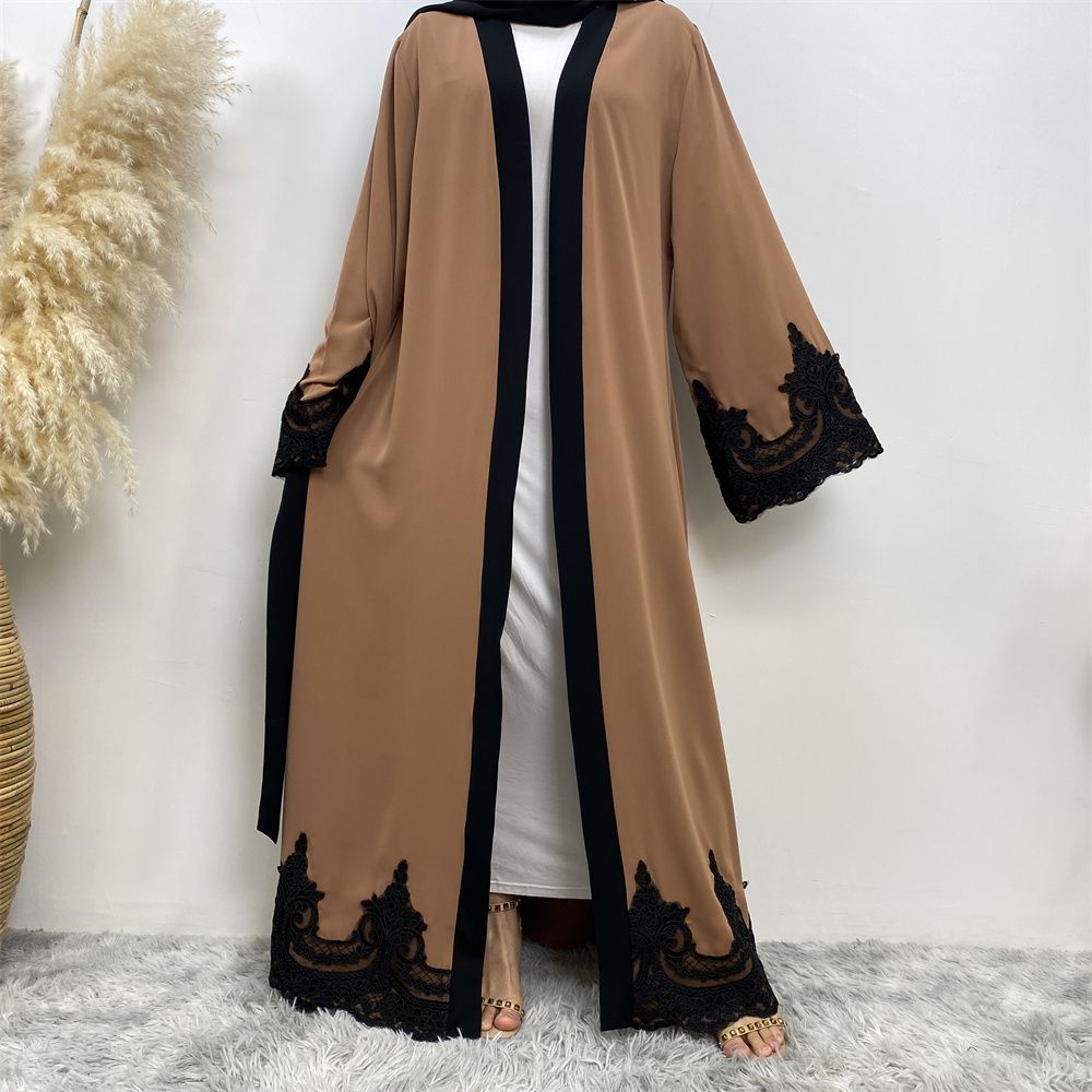 Ramadan Embroidery Open Abaya Dubai Turkey Kaftan Muslim For Women Kimono Modest Robe Femme Caftan Marocain Islam Clothing