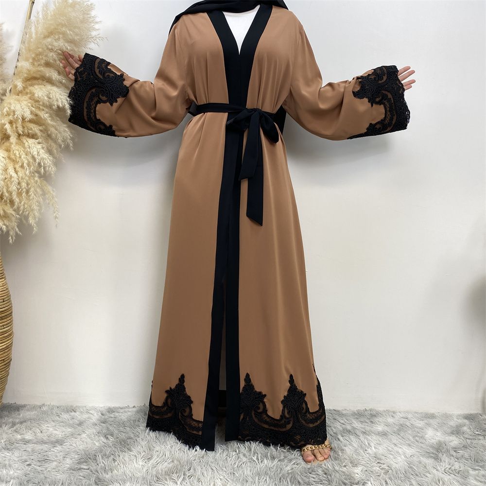Ramadan Embroidery Open Abaya Dubai Turkey Kaftan Muslim For Women Kimono Modest Robe Femme Caftan Marocain Islam Clothing
