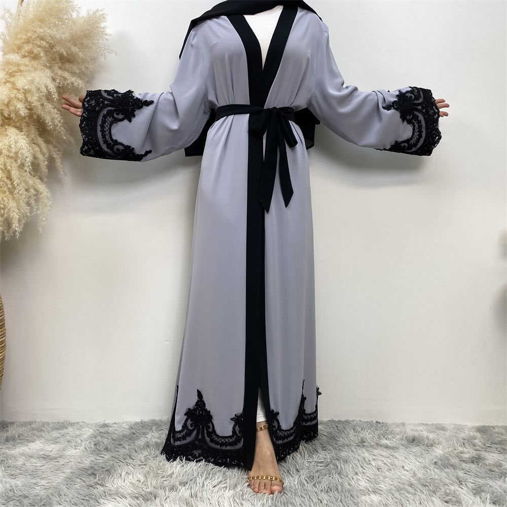 Ramadan Embroidery Open Abaya Dubai Turkey Kaftan Muslim For Women Kimono Modest Robe Femme Caftan Marocain Islam Clothing