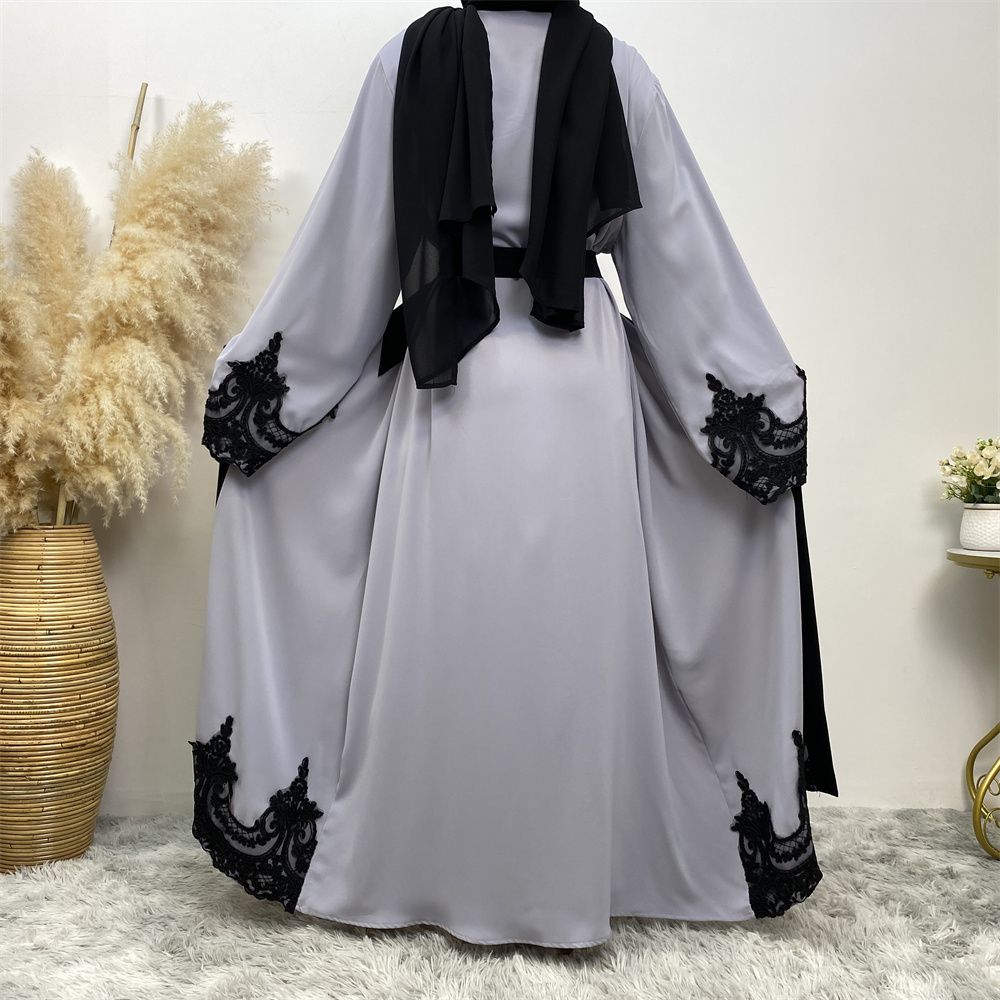 Ramadan Embroidery Open Abaya Dubai Turkey Kaftan Muslim For Women Kimono Modest Robe Femme Caftan Marocain Islam Clothing
