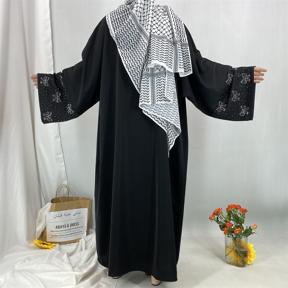 Ramadan Muslim dress, Abaya Dubai Turkish Islamic prayer dress, diamond diamond African women's dress, long robe