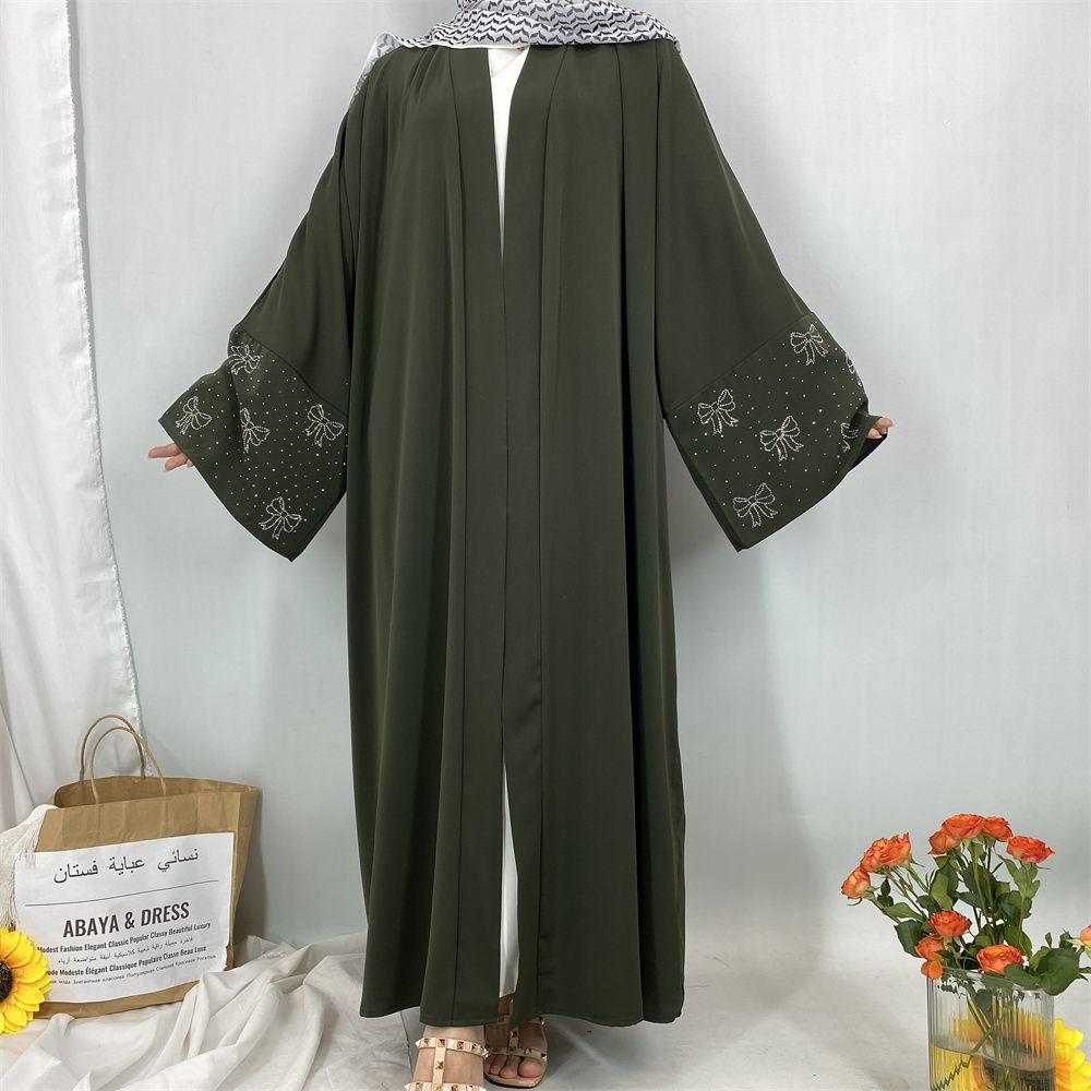 Ramadan Muslim dress, Abaya Dubai Turkish Islamic prayer dress, diamond diamond African women's dress, long robe