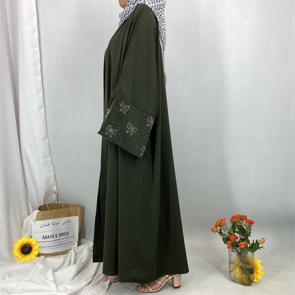 Ramadan Muslim dress, Abaya Dubai Turkish Islamic prayer dress, diamond diamond African women's dress, long robe