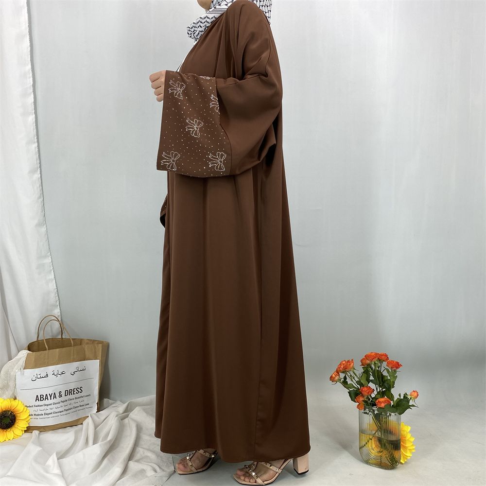 Ramadan Muslim dress, Abaya Dubai Turkish Islamic prayer dress, diamond diamond African women's dress, long robe