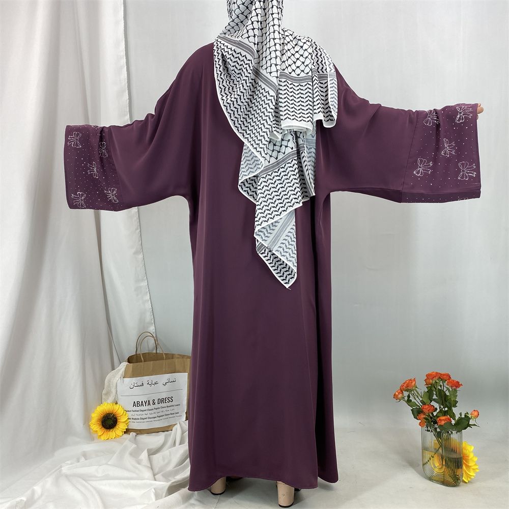 Ramadan Muslim dress, Abaya Dubai Turkish Islamic prayer dress, diamond diamond African women's dress, long robe
