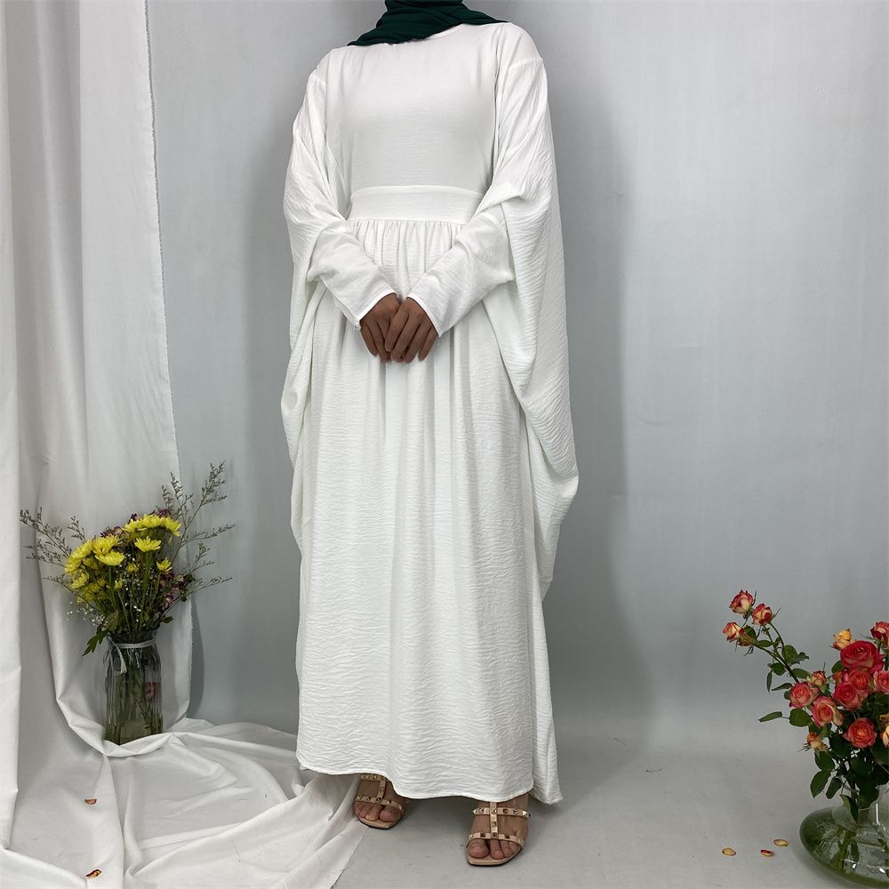 Muslim fashion elegant dress, Middle East, Turkey, Dubai, Islamic, African pleated dress, long gown