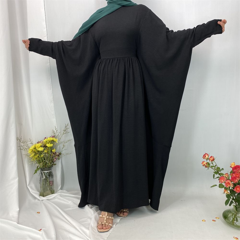 Muslim fashion elegant dress, Middle East, Turkey, Dubai, Islamic, African pleated dress, long gown