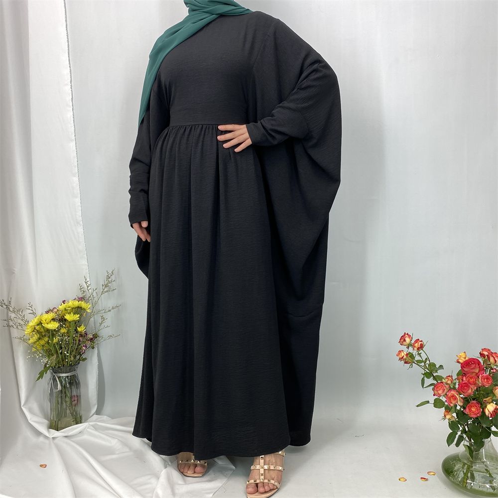 Muslim fashion elegant dress, Middle East, Turkey, Dubai, Islamic, African pleated dress, long gown